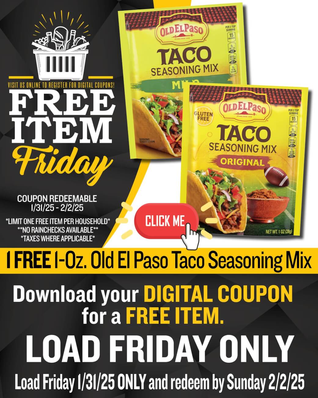 01 31 25 Old El Paso Free Item Friday